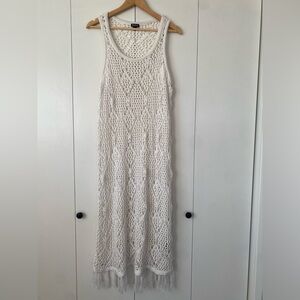 TORRID White Crochet Cover Up Dress